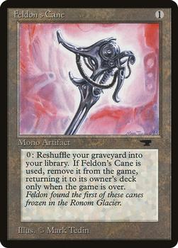 1994 Magic the Gathering Antiquities (DUPLICATED, TO BE DELETED) #50 Feldon's Cane Front