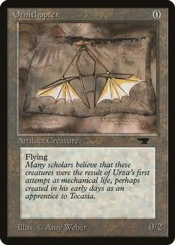 1994 Magic the Gathering Antiquities (DUPLICATED, TO BE DELETED) #60 Ornithopter Front