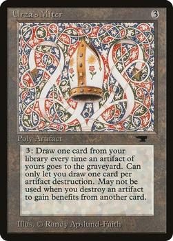 1994 Magic the Gathering Antiquities (DUPLICATED, TO BE DELETED) #76 Urza's Miter Front