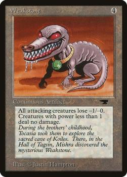 1994 Magic the Gathering Antiquities (DUPLICATED, TO BE DELETED) #78 Weakstone Front