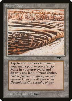 1994 Magic the Gathering Antiquities (DUPLICATED, TO BE DELETED) #82a Strip Mine Front