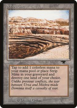 1994 Magic the Gathering Antiquities (DUPLICATED, TO BE DELETED) #82b Strip Mine Front