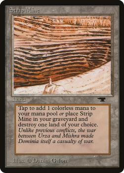 1994 Magic the Gathering Antiquities (DUPLICATED, TO BE DELETED) #82c Strip Mine Front