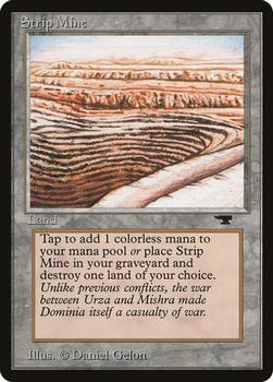 1994 Magic the Gathering Antiquities (DUPLICATED, TO BE DELETED) #82d Strip Mine Front