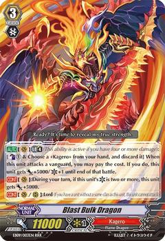 2014 CardFight!! Vanguard Divine Dragon Progression #3 Blast Bulk Dragon Front