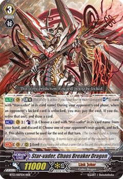2014 CardFight!! Vanguard Catastrophic Outbreak #7 Star-vader, Chaos Breaker Dragon Front