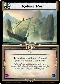 2014 Legend of the Five Rings Ivory Edition #36 Kobune Port Front