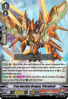 2022 Cardfight!! Vanguard V Special Series 06: V Clan Collection Vol.6 #33 True Ancient Dragon, Pterafeed Front