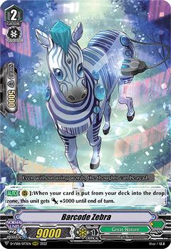 2022 Cardfight!! Vanguard V Special Series 06: V Clan Collection Vol.6 #73 Barcode Zebra Front
