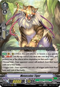 2022 Cardfight!! Vanguard V Special Series 06: V Clan Collection Vol.6 #74 Monoculus Tiger Front
