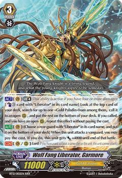2014 Cardfight!! Vanguard Binding Force of the Black Rings #2 Wolf Fang Liberator, Garmore Front