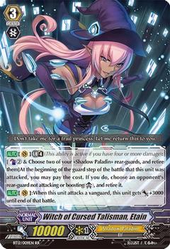 2014 Cardfight!! Vanguard Binding Force of the Black Rings #9 Witch of Cursed Talisman, Etain Front