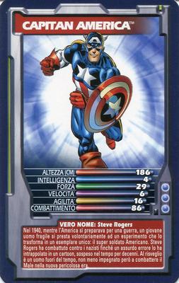 2005 Top Trumps Marvel Supereroi 1 (Italian) #NNO Capitan America Front