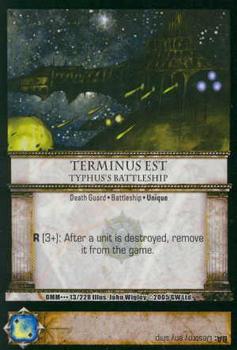 2005 Warhammer 40,000 TCG: Dark Millenium #13 Terminus Est Front