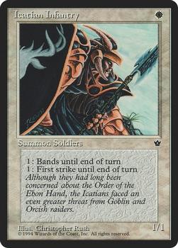 1994 Magic the Gathering Fallen Empires (DUPLICATED, TO BE DELETED) #NNO Icatian Infantry Front