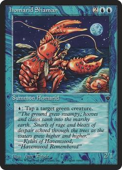 1994 Magic the Gathering Fallen Empires (DUPLICATED, TO BE DELETED) #NNO Homarid Shaman Front