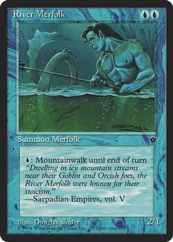 1994 Magic the Gathering Fallen Empires (DUPLICATED, TO BE DELETED) #NNO River Merfolk Front