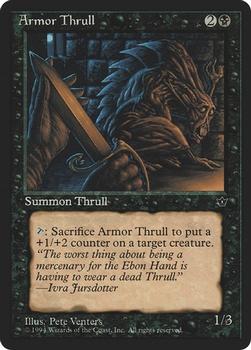 1994 Magic the Gathering Fallen Empires (DUPLICATED, TO BE DELETED) #NNO Armor Thrull Front