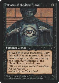 1994 Magic the Gathering Fallen Empires (DUPLICATED, TO BE DELETED) #NNO Initiates of the Ebon Hand Front
