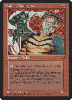 1994 Magic the Gathering Fallen Empires (DUPLICATED, TO BE DELETED) #NNO Goblin Chirurgeon Front