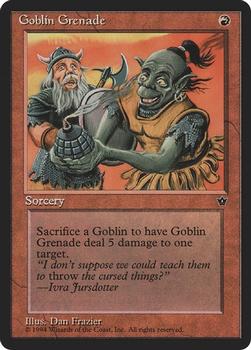 1994 Magic the Gathering Fallen Empires (DUPLICATED, TO BE DELETED) #NNO Goblin Grenade Front