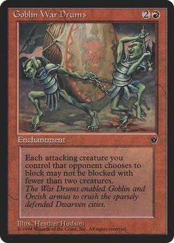 1994 Magic the Gathering Fallen Empires (DUPLICATED, TO BE DELETED) #NNO Goblin War Drums Front