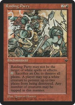 1994 Magic the Gathering Fallen Empires (DUPLICATED, TO BE DELETED) #NNO Raiding Party Front