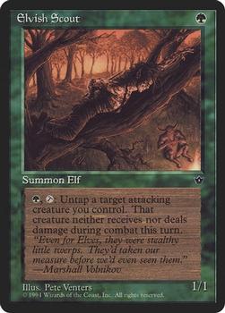 1994 Magic the Gathering Fallen Empires (DUPLICATED, TO BE DELETED) #NNO Elvish Scout Front
