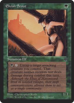 1994 Magic the Gathering Fallen Empires (DUPLICATED, TO BE DELETED) #NNO Elvish Scout Front