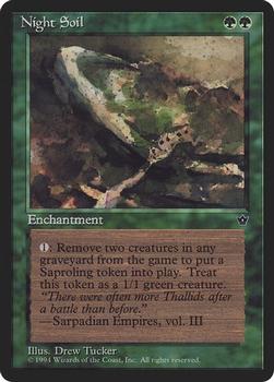 1994 Magic the Gathering Fallen Empires (DUPLICATED, TO BE DELETED) #NNO Night Soil Front