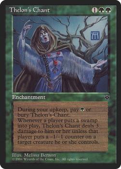 1994 Magic the Gathering Fallen Empires (DUPLICATED, TO BE DELETED) #NNO Thelon's Chant Front