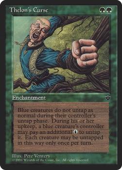 1994 Magic the Gathering Fallen Empires (DUPLICATED, TO BE DELETED) #NNO Thelon's Curse Front