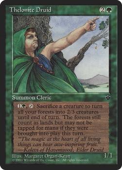 1994 Magic the Gathering Fallen Empires (DUPLICATED, TO BE DELETED) #NNO Thelonite Druid Front