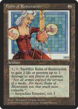 1994 Magic the Gathering Fallen Empires (DUPLICATED, TO BE DELETED) #NNO Balm of Restoration Front