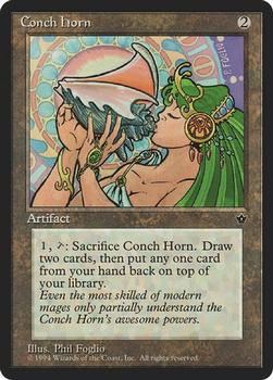 1994 Magic the Gathering Fallen Empires (DUPLICATED, TO BE DELETED) #NNO Conch Horn Front