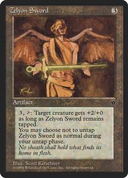 1994 Magic the Gathering Fallen Empires (DUPLICATED, TO BE DELETED) #NNO Zelyon Sword Front