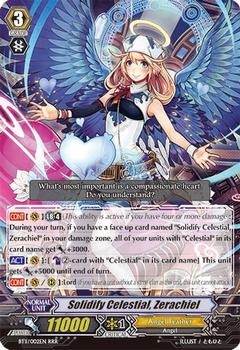 2013 CardFight!! Vanguard Seal Dragons Unleashed #2 Solidify Celestial, Zerachiel Front