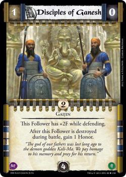 2013 Legend of the Five Rings Aftermath #80 Disciples of Ganesh Front