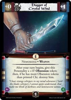 2013 Legend of the Five Rings Aftermath #88 Dagger of Crystal Wind Front