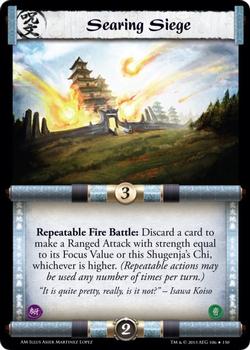 2013 Legend of the Five Rings Aftermath #106 Searing Siege Front