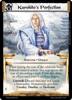 2013 Legend of the Five Rings Torn Asunder #NNO Kurohito's Perfection Front
