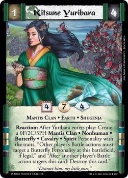2013 Legend of the Five Rings Torn Asunder #NNO Kitsune Yuribara Front