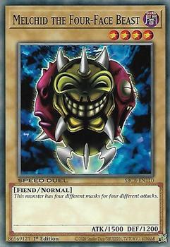 2020 Yu-Gi-Oh! Speed Duel: Battle City Box English 1st Edition #SBCB-EN110 Melchid the Four-Face Beast Front