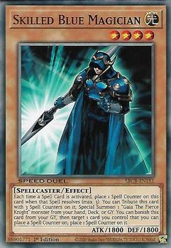 2020 Yu-Gi-Oh! Speed Duel: Battle City Box English 1st Edition #SBCB-EN181 Skilled Blue Magician Front
