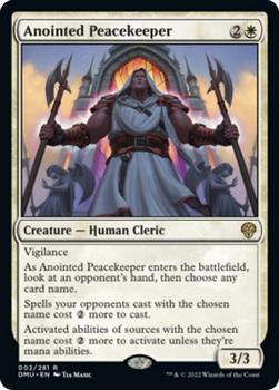 2022 Magic The Gathering Dominaria United #002 Anointed Peacekeeper Front
