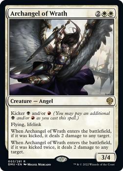 2022 Magic The Gathering Dominaria United #003 Archangel of Wrath Front