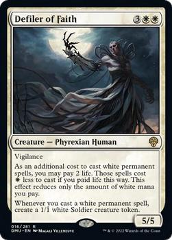 2022 Magic The Gathering Dominaria United #016 Defiler of Faith Front