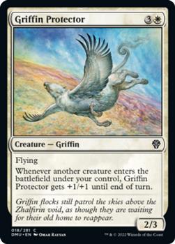 2022 Magic The Gathering Dominaria United #018 Griffin Protector Front