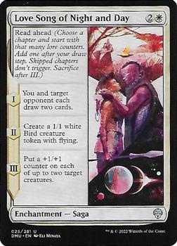 2022 Magic The Gathering Dominaria United #025 Love Song of Night and Day Front