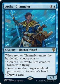 2022 Magic The Gathering Dominaria United #042 Aether Channeler Front
